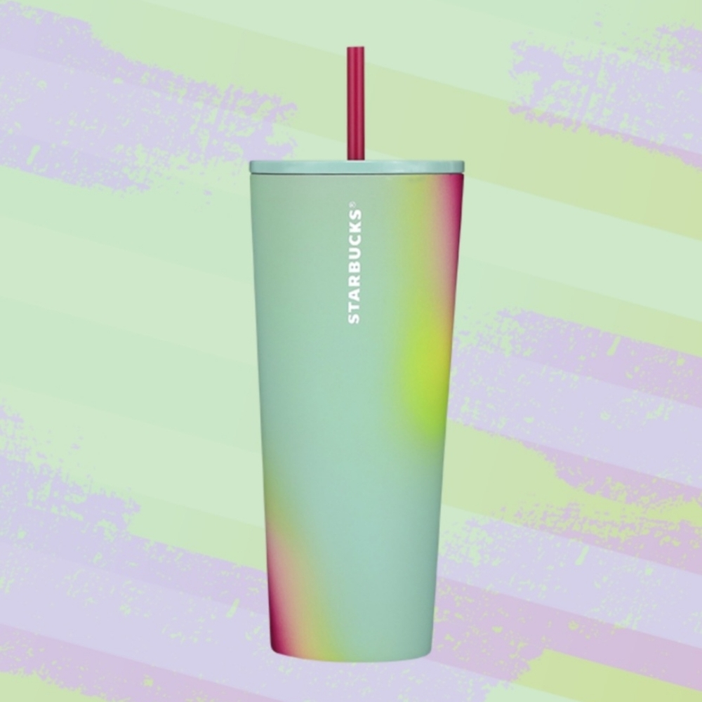 💛NEW🧡 Starbucks Spring 2024 Pastel Tie-dye Stainless Steel Tumbler Easter - Picture 1 of 3